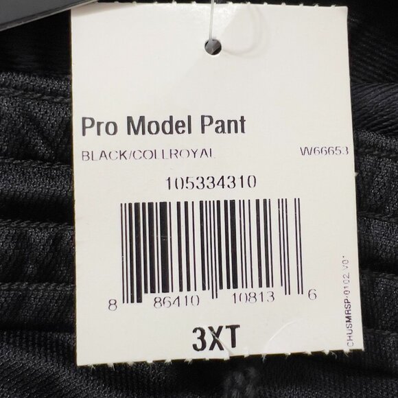 Adidas Pro Model Pants Black Collegiate Royal 3XT Mens NWT - Picture 11 of 12